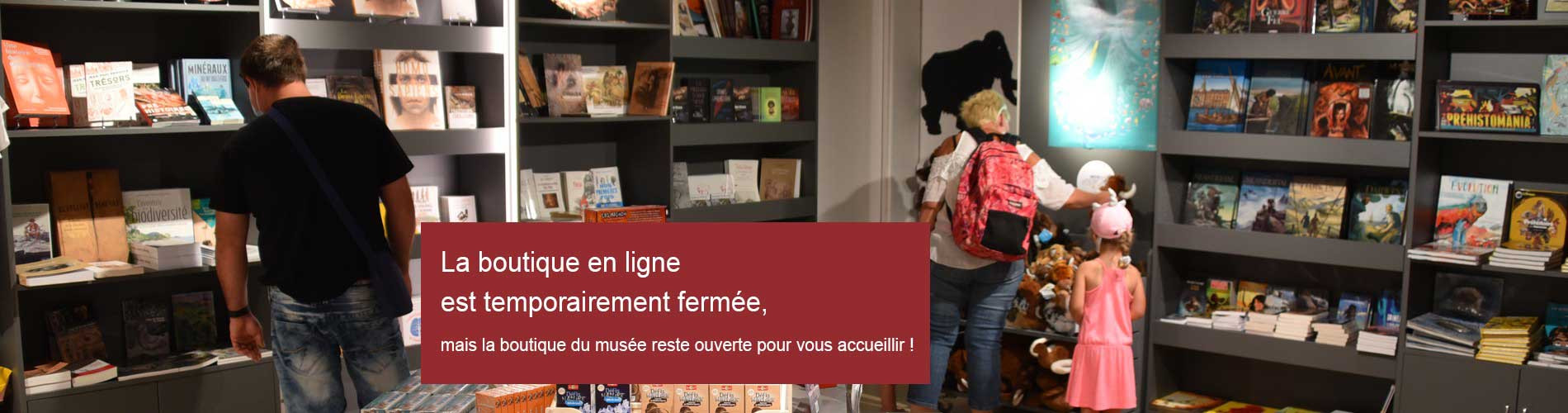 Fermeture de la boutique en ligne